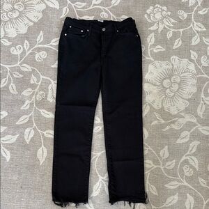 Edwin Black Ankle Cropped Jeans